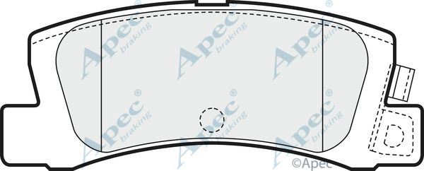 APEC BRAKING Комплект тормозных колодок, дисковый тормоз PAD1446